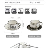 Accessible Luxury Coffee Cup Set High-End Exquisite Ceramic Cup Mug Afternoon Tea Tea Set Cup Water Cup Fancy - Julia M LifeStyles