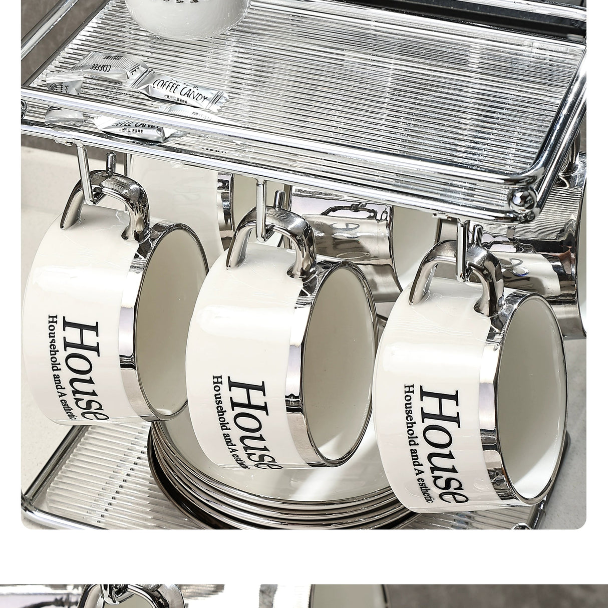 Accessible Luxury Coffee Cup Set High-End Exquisite Ceramic Cup Mug Afternoon Tea Tea Set Cup Water Cup Fancy - Julia M LifeStyles