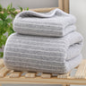Wide Stripe Dark Stripe Coral Velvet Printing Towels Suit