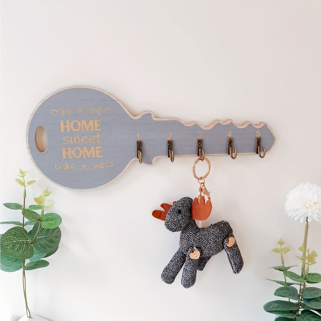 1pc Retro Key Hook Wall Shelves - Floating Decor for Entryway, Aesthetic Room Accent, Space-Saving Kitchen & Bathroom Organizer, Vintage-Style Home Accessories