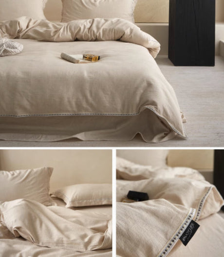 Wabi Sabi Style Linen Cotton Quilt Cover