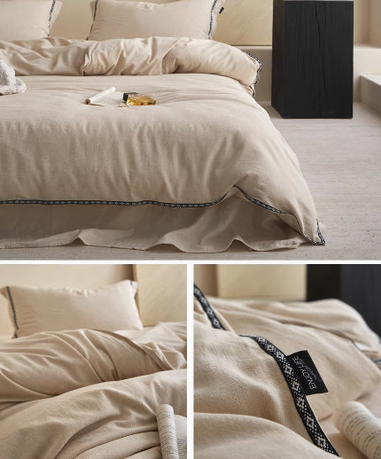 Wabi Sabi Style Linen Cotton Quilt Cover