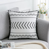 Bohemian Elegance Plush Throw Pillow Cover 30x50cm & 45x45cm
