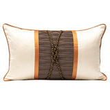 American Modern Light Luxury Retro Houndstooth Leather Patchwork Sofa Model Room Designer Pillow Cushion with Pillow Core - Julia M LifeStyles