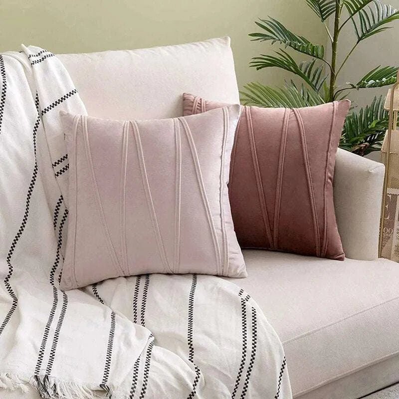 Art Velvet Cushion Cover - Vibrant Solid Colors - Julia M LifeStyles