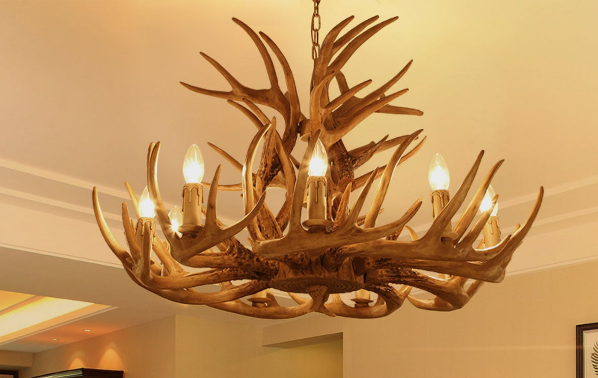 Nordic Retro Antlers Chandelier: A Touch of Elegance