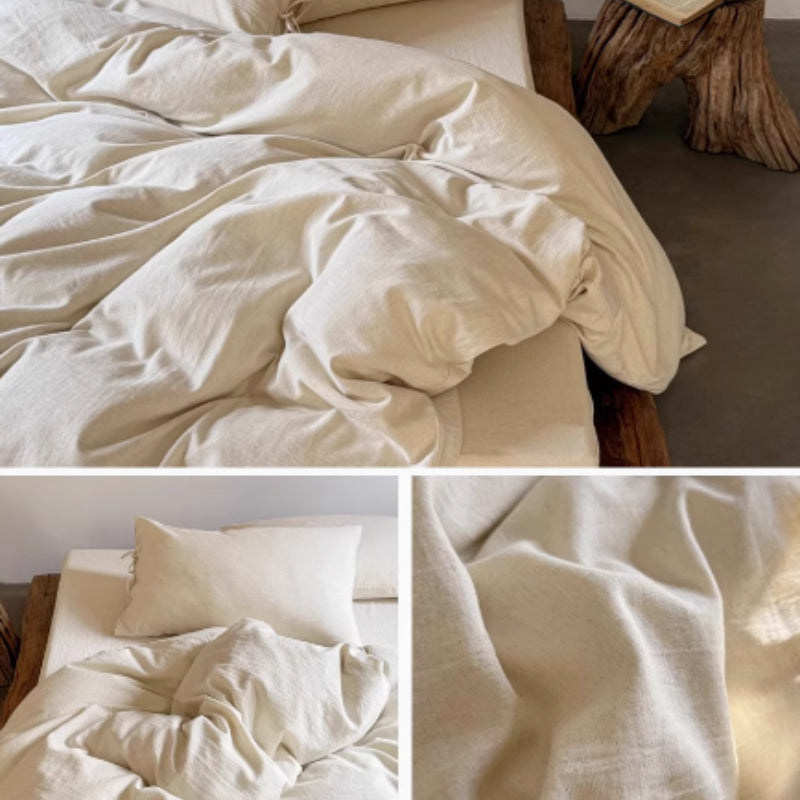 Wabi Sabi Style Linen Cotton Quilt Cover