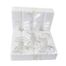 Glass Candle Holder Transparent Glass Set Candle Holder High Foot Crafts Wax Holder - Julia M LifeStyles