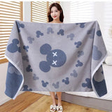 Pure Cotton Bath Towel - Soft and Absorbent Big Towel for Adults