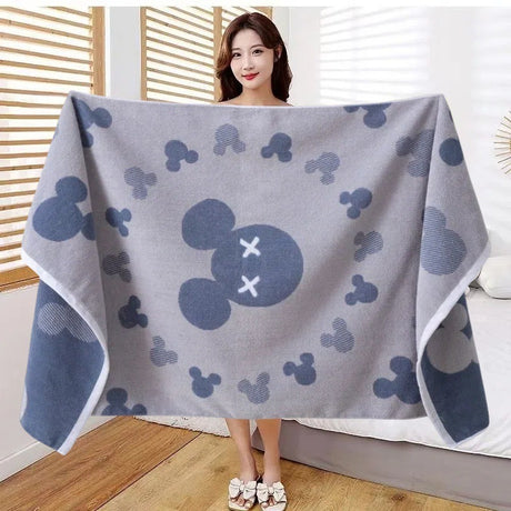 Pure Cotton Bath Towel - Soft and Absorbent Big Towel for Adults