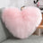 Heart-Shaped Long Plush Fluffy Cushion Cover - Julia M LifeStyles