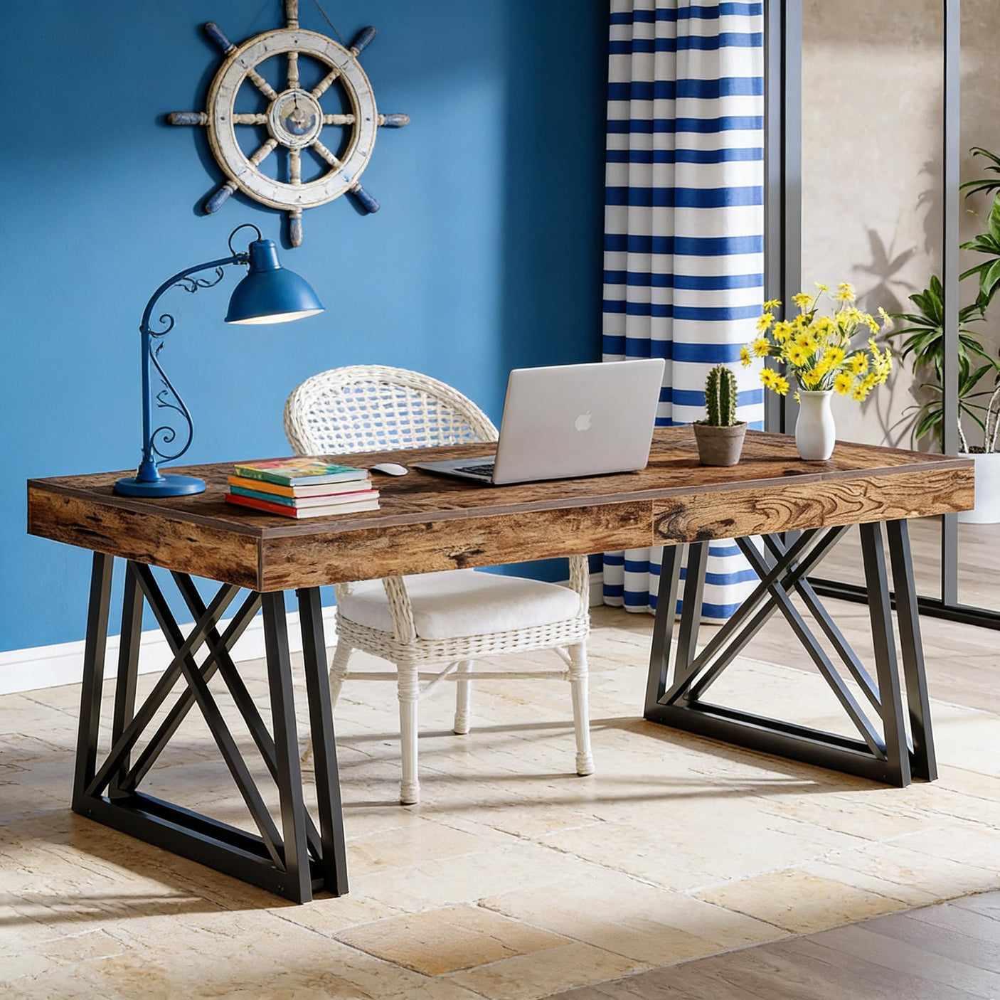 Vintage Executive Desk - Versatile Office & Computer Table