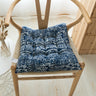Dark Retro Southeast Asian Cotton Linen Luxurious Chair Cushion