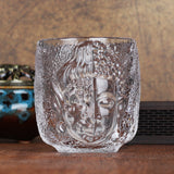 Japanese Crystal Glass Tea Cup with Elegant Colored Glaze – 140ML