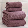 4-Piece Coral Fleece Bath Towel Set