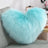Heart-Shaped Long Plush Fluffy Cushion Cover - Julia M LifeStyles