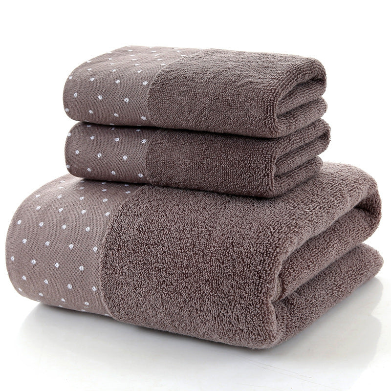 Pure Cotton Luxury Three-Piece Towel Set – Soft, Thick, Elegant