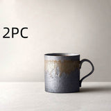 Vintage stoneware coffee cup