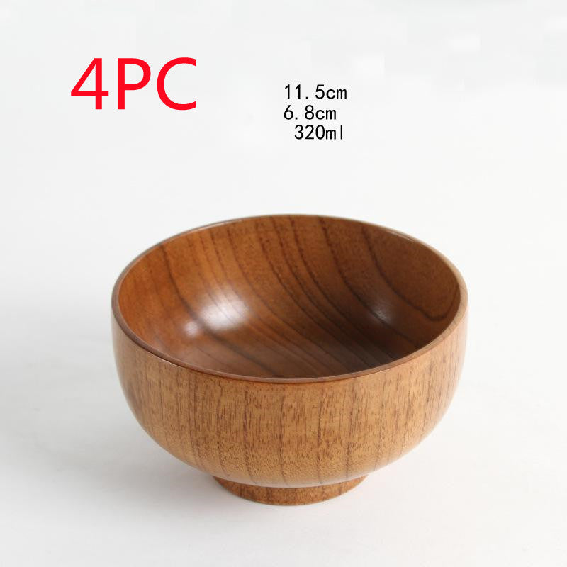 Elegantly Crafted Japanese Jujube Wooden Bowl