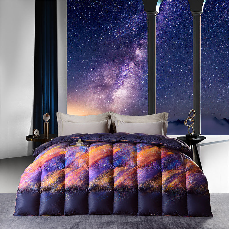 Luxurious 3D Printed All-Season White Goose Down Quilt