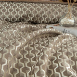 IvaRose Luxury Blue Black Silk Satin Bedding Set - Queen/King Size - Julia M LifeStyles