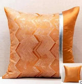 Blue Gold Jacquard Cushion Cover - Julia M LifeStyles