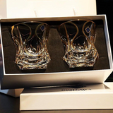 Bohemia Crystal Gold Whiskey & Wine Glass Set Julia M LifeStyles