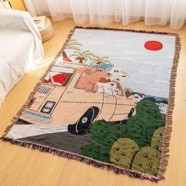 Boho Chic Cotton Blanket - Julia M LifeStyles