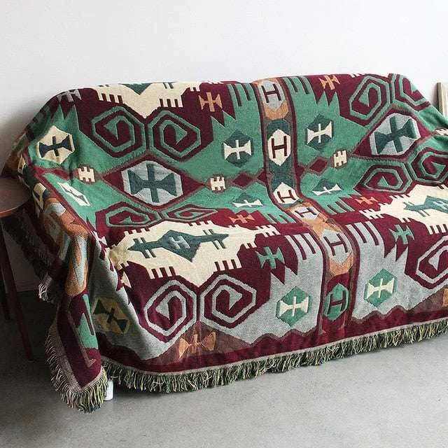 Boho Chic Cotton Blanket - Julia M LifeStyles
