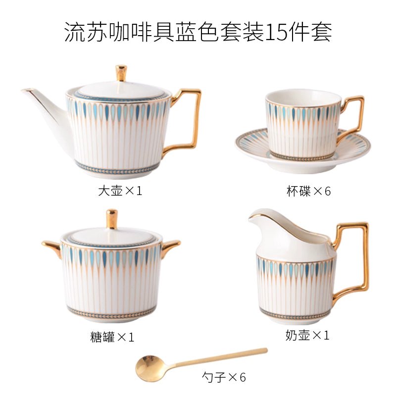 Luxury European-Style Bone China Tea Set for Six - Julia M LifeStyles