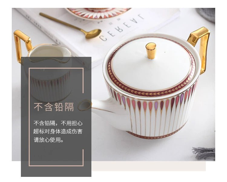 Luxury European-Style Bone China Tea Set for Six - Julia M LifeStyles