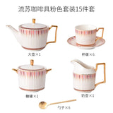 Luxury European-Style Bone China Tea Set for Six - Julia M LifeStyles