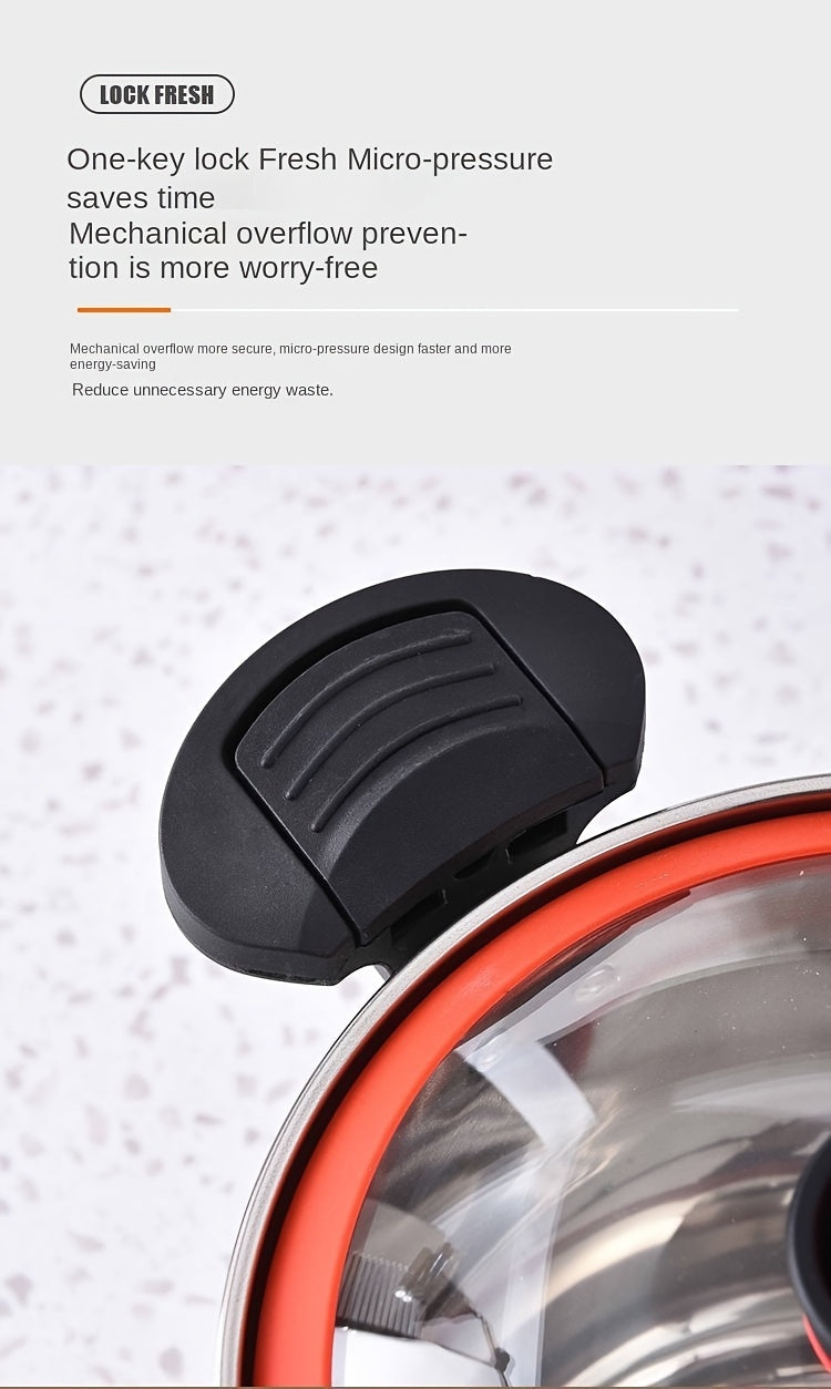 304 Stainless Steel Multi-Functional Non-Stick Pressure Cooker Pot with Lid Julia M LifeStyles