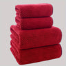 4-Piece Coral Fleece Bath Towel Set