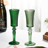 Mild Luxury Retro 140ml Striped Glass Goblet