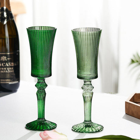 Mild Luxury Retro 140ml Striped Glass Goblet