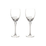 Vintage Brushed Red Wine Glass - Elegant European Crystal Luxury