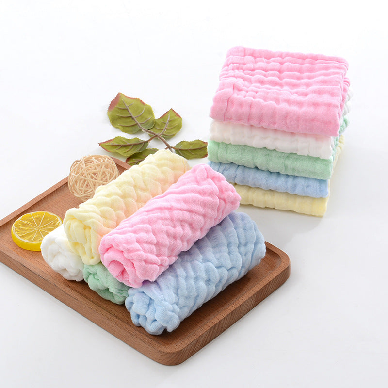 Six-layer Gauze Seersucker Square Towel Infant Small Tower