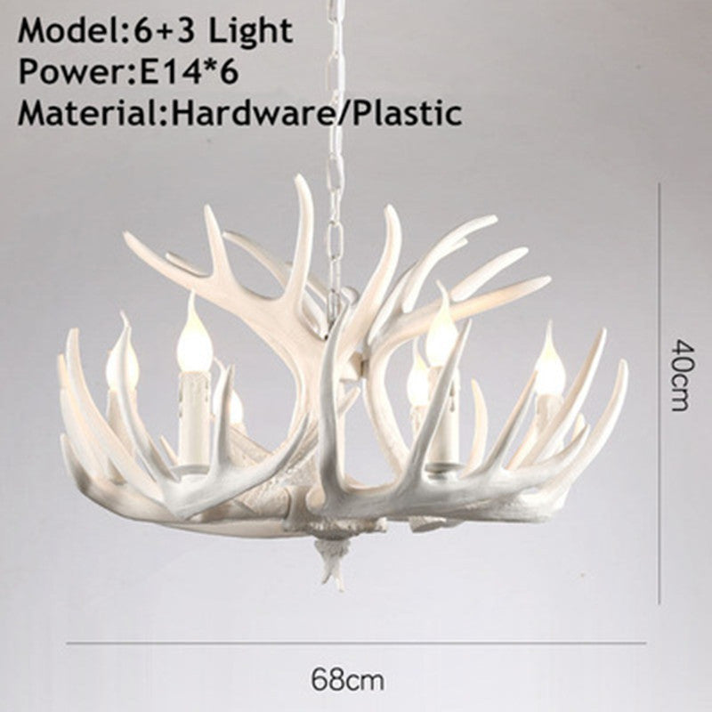 Nordic Retro Antlers Chandelier: A Touch of Elegance