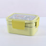 1pc Programmable Stainless Steel Lunch Box with Grids, Leakproof Bento Container, Dishwasher Safe, Rectangle Food Storage for Office, School, Canteen, Home Kitchen - No Electricity Needed,Back to School Julia M LifeStyles