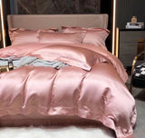 Luxury Retro Style Black Gold Jacquard Cotton Bed Set