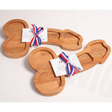 Elegant Wooden Aperitif and Fruit Plate