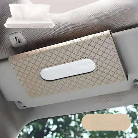 Car Tissue Box Holder Car Tissue Box Holder 3256803012503587-black with clip Facial tissue holders 29