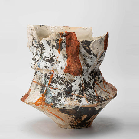 Wabi-sabi-inspired Vintage-style Artistic Ceramic Vase