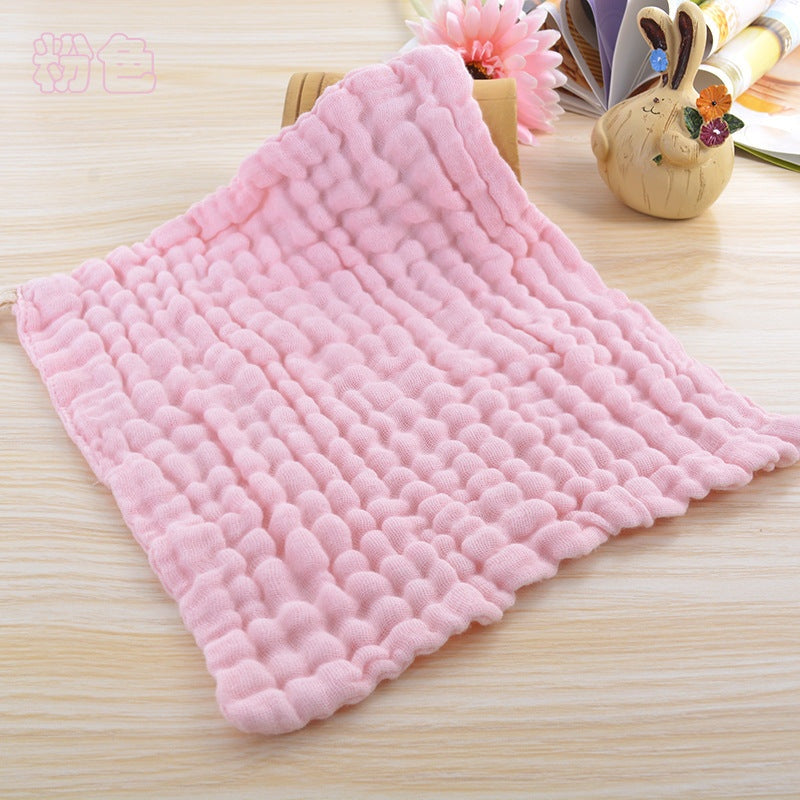 Six-layer Gauze Seersucker Square Towel Infant Small Tower