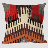 Bohemian Elegance: Linen Pillowcase in Ethnic Style