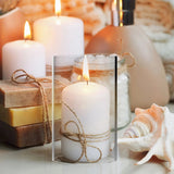 Clear Glass Tube Candleholder Shades - Set of 2 - Julia M LifeStyles