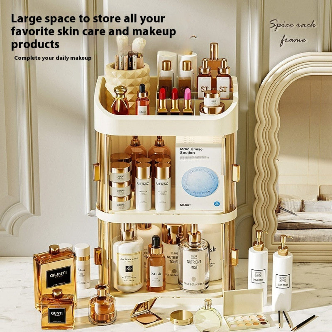 Cosmetics Storage Box Drawer Type Large Capacity - Julia M LifeStyles