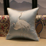 Crane Print Cushion Cover - Julia M LifeStyles