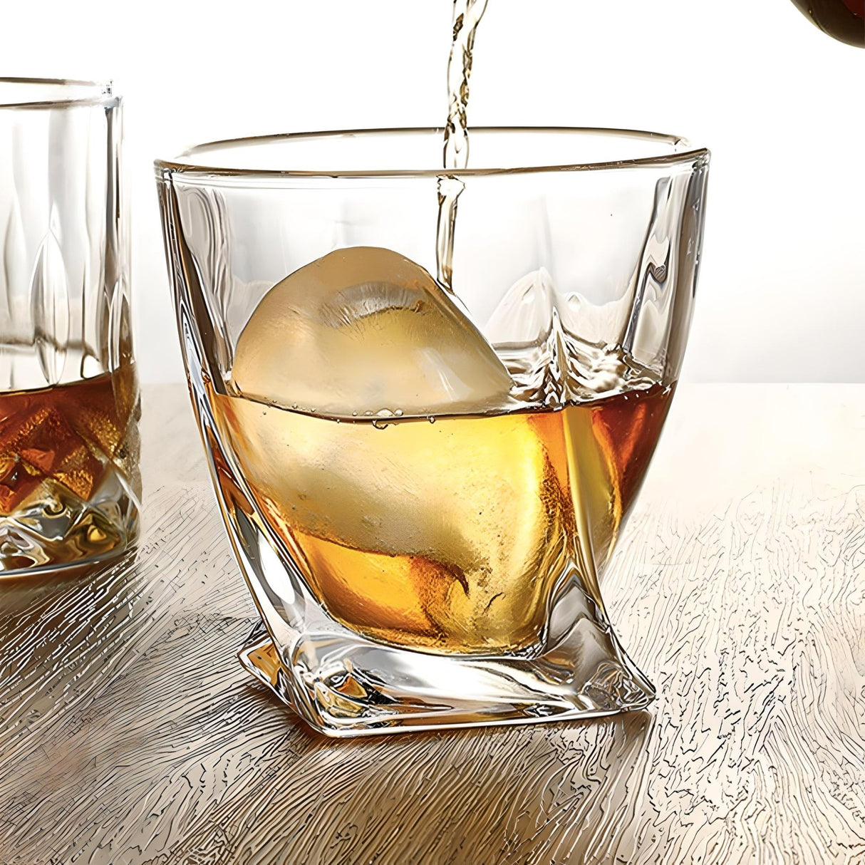 Exquisite Crystal Glass Twist Mug - 340ml - Julia M LifeStyles